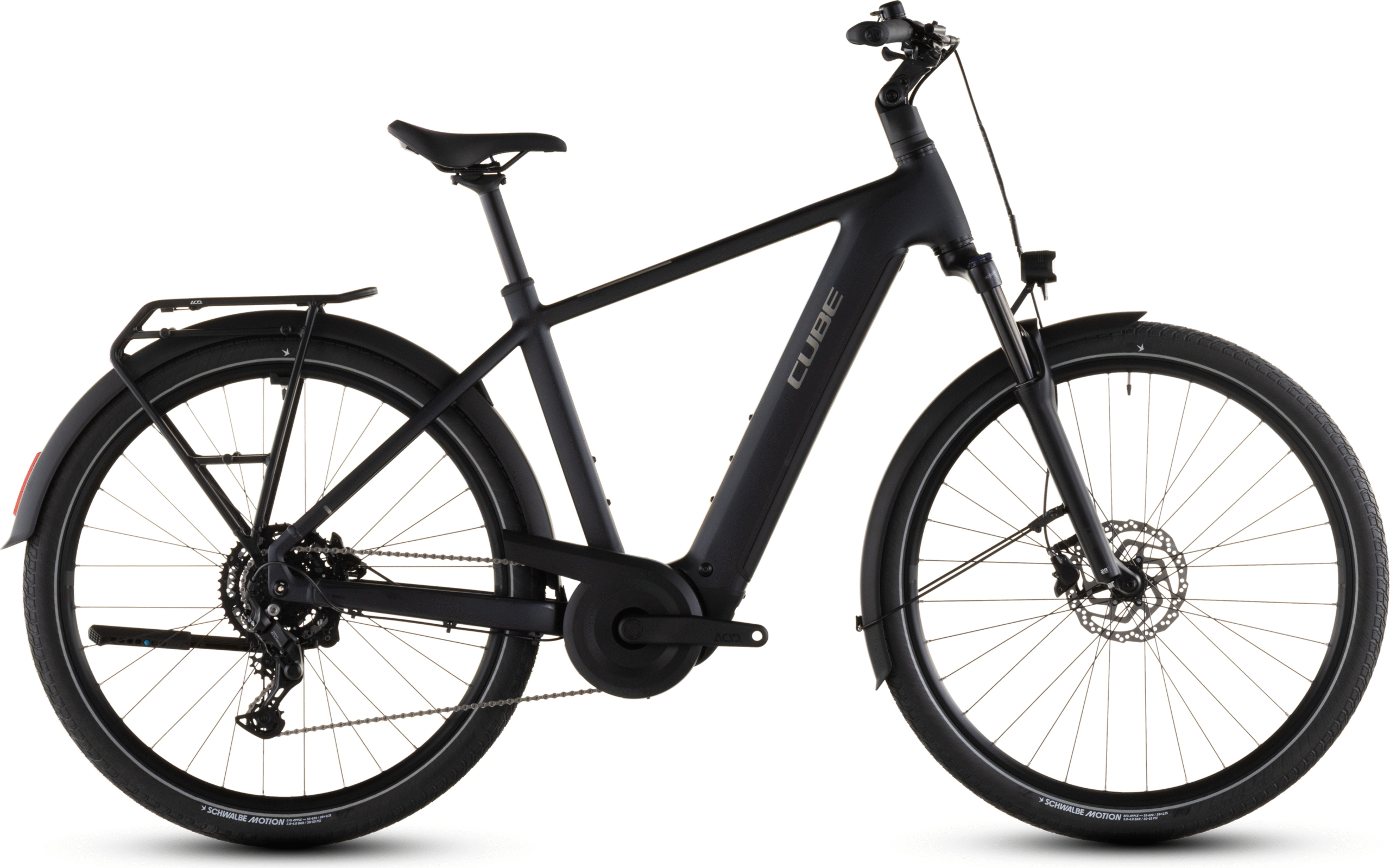 Cube Touring Hybrid ONE 600 (2026) | Vélo électrique de trekking | coal´n´chrome
