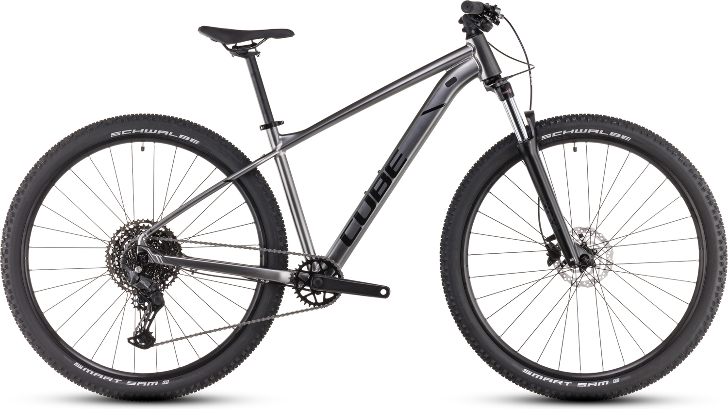 Cube Aim SLX (2025) | VTT semi-rigide 27,5/29 pouces | slateblack´n´black