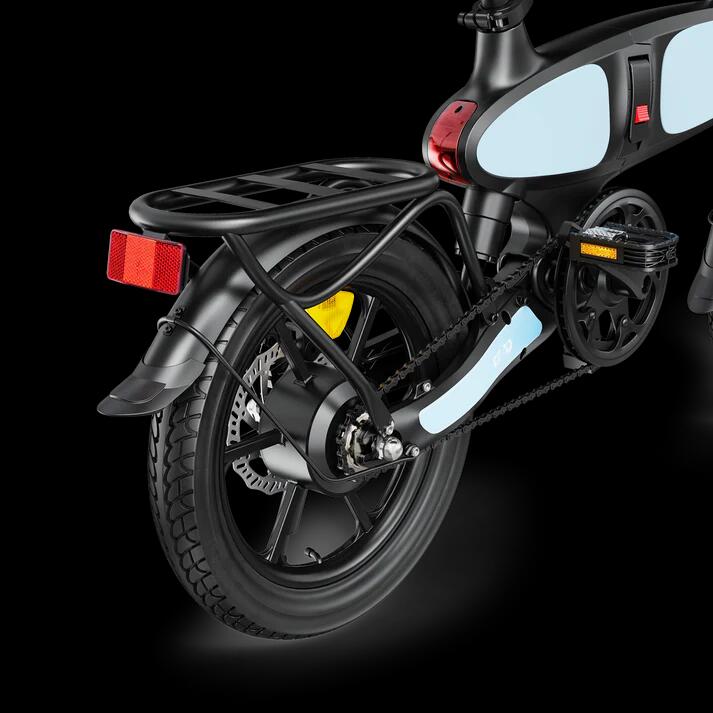 Vélo électrique DYU C2 16 pouces 250 W 48 V 7,5 Ah