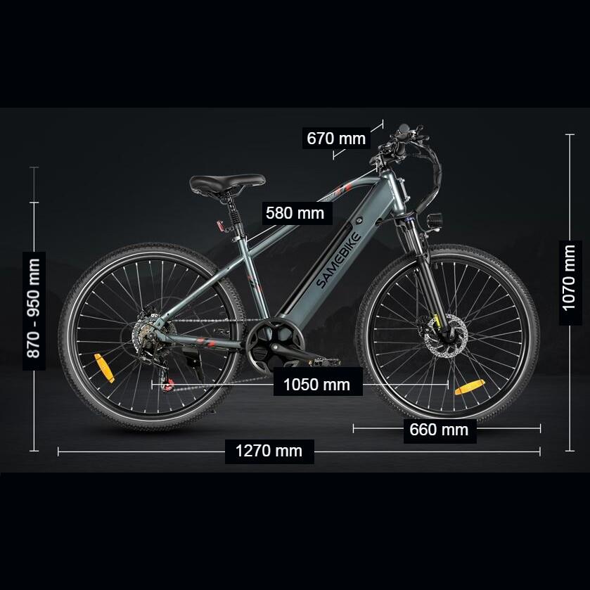 Vélo de ville électrique RS-A01 36V-15Ah (540Wh) – 26×2,1″