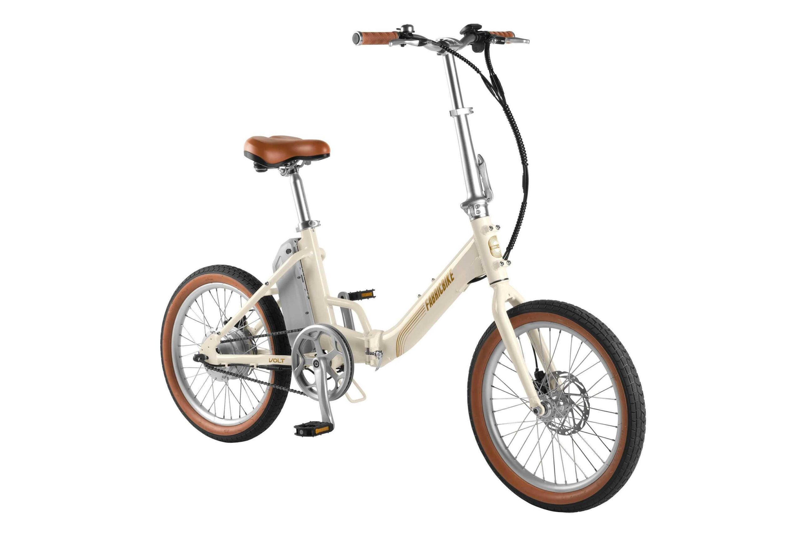 Fabricbike Volt – Vélo électrique pliable 20″ Aluminium. Beige Plus