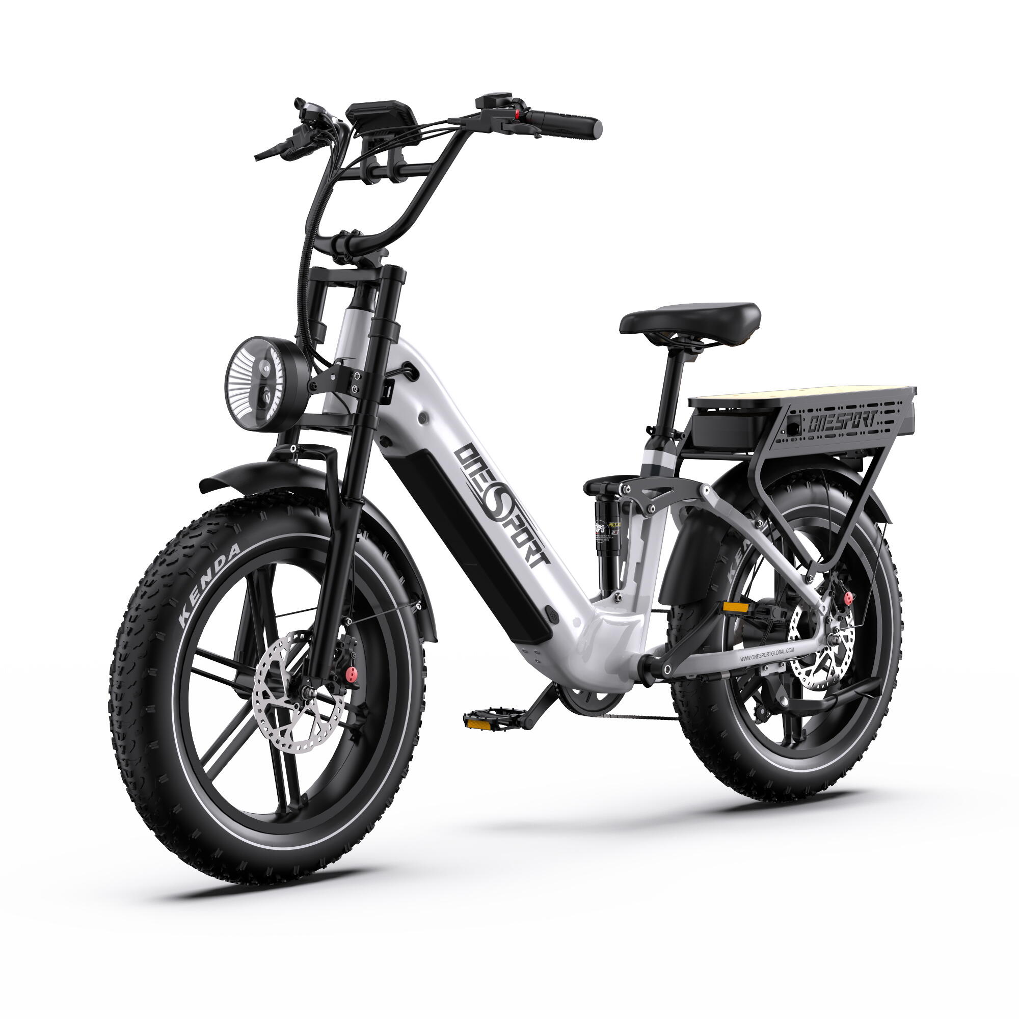 Vélo électrique tout suspendu ONESPORT OT08 PRO 48V 18Ah*2 Double batterie