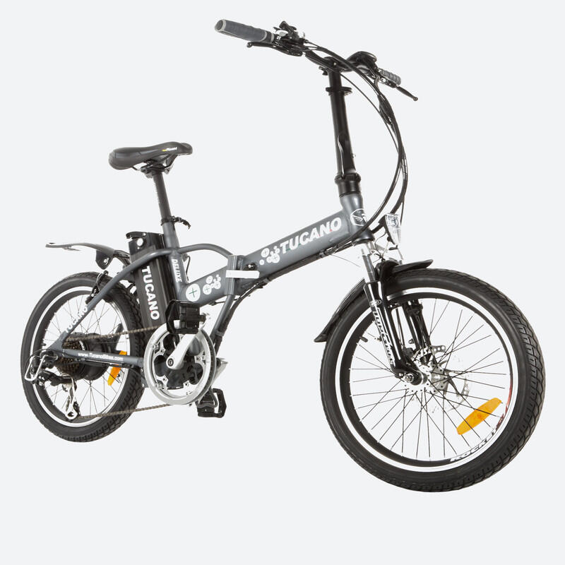 Vélo électrique pliant DeLuxe Gris Mat