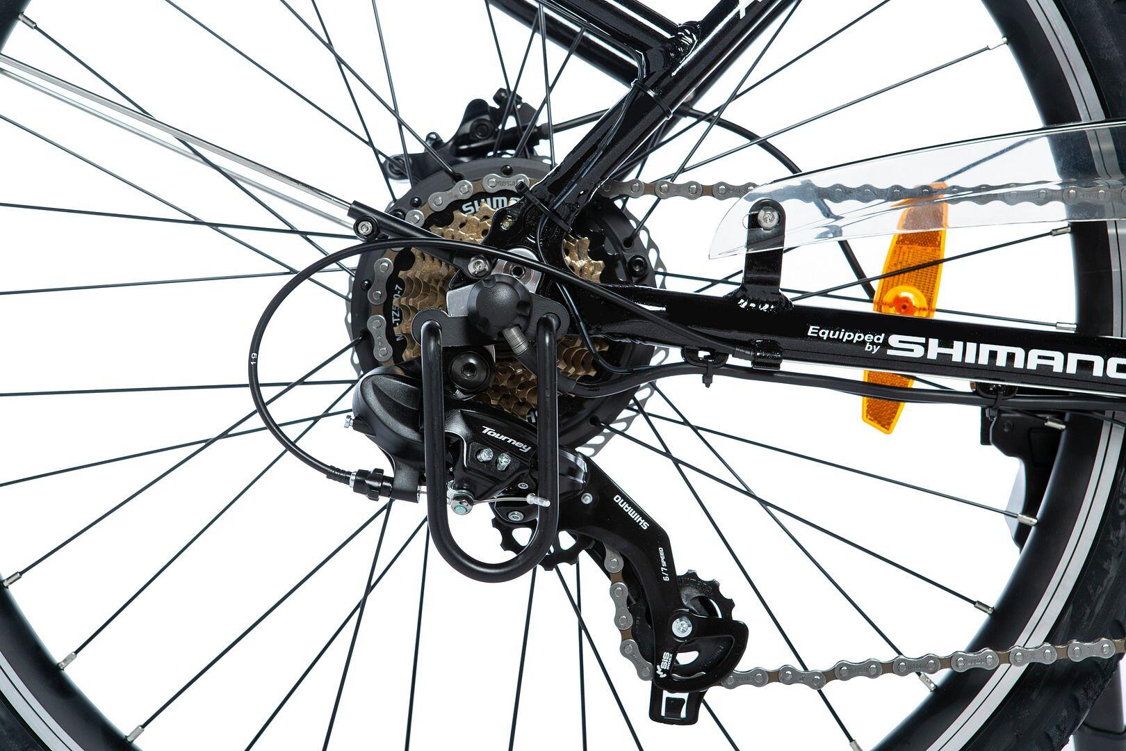 Vélo Électrique de ville 28″ | Aluminium | Shimano 7V | Batterie 36V 16Ah