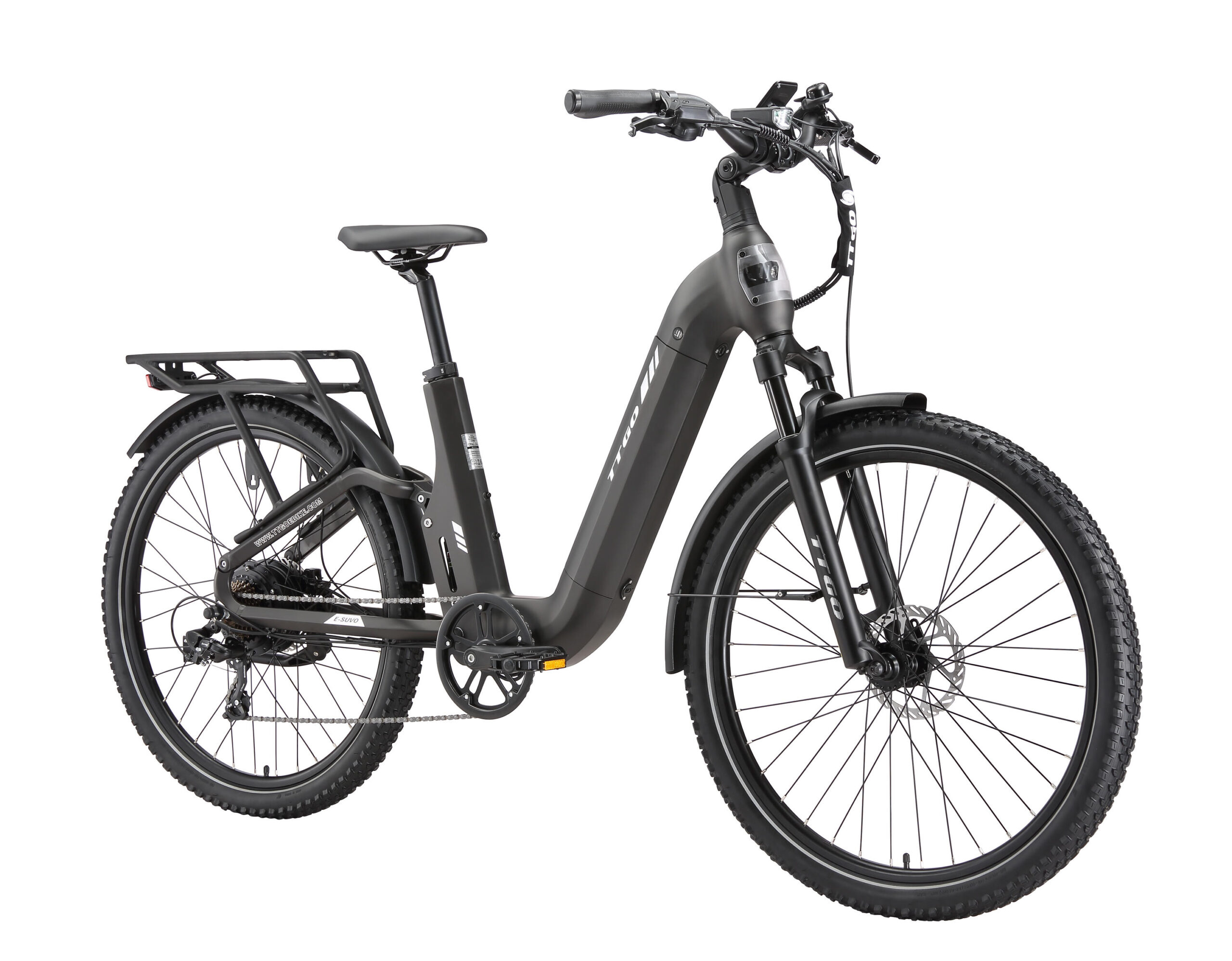 E-SUVO Vélo électrique 27,5″ 48V 250W 120km 70Nm suspendu