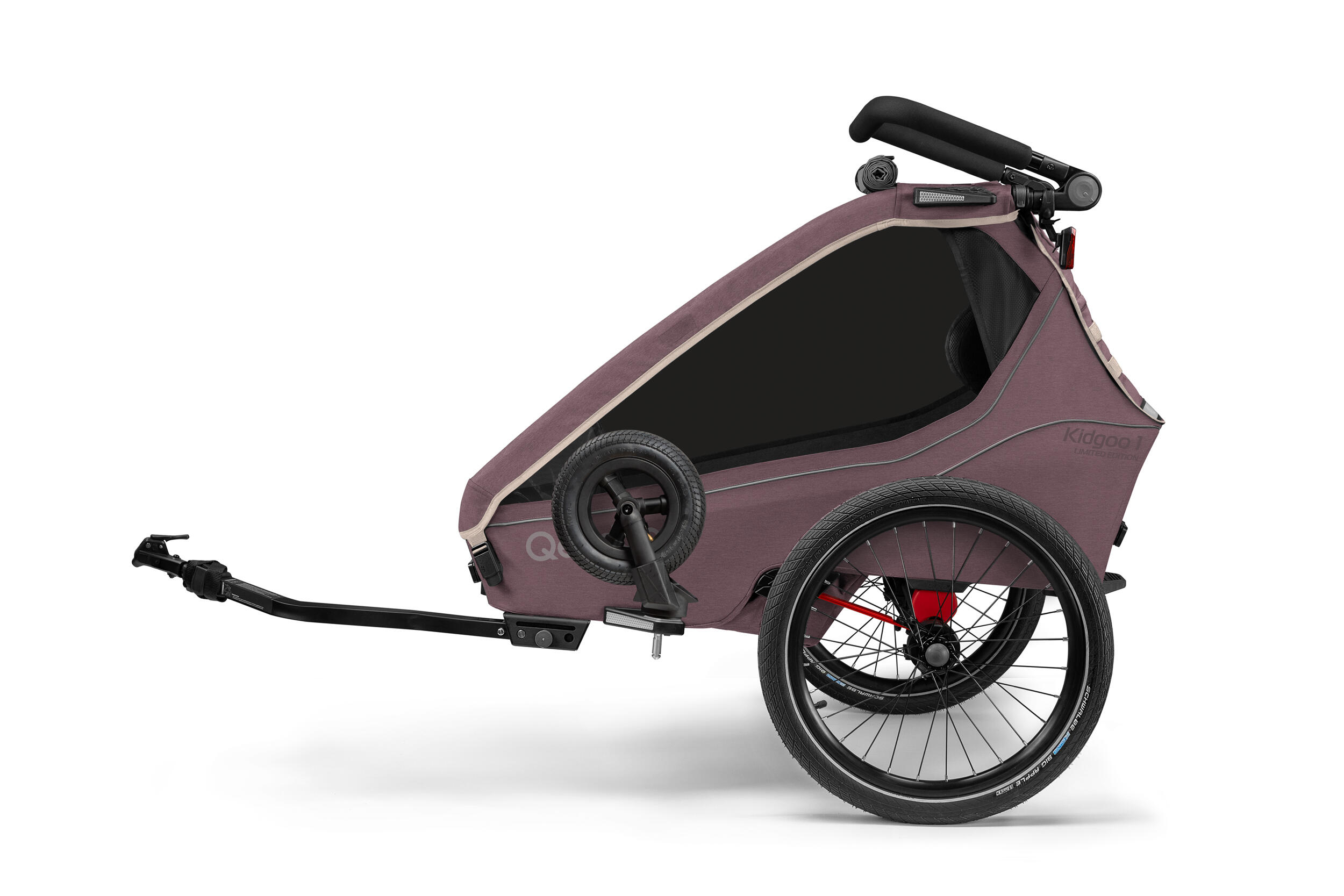 Remorque vélo Qeridoo Kidgoo 1 Widberry Violet