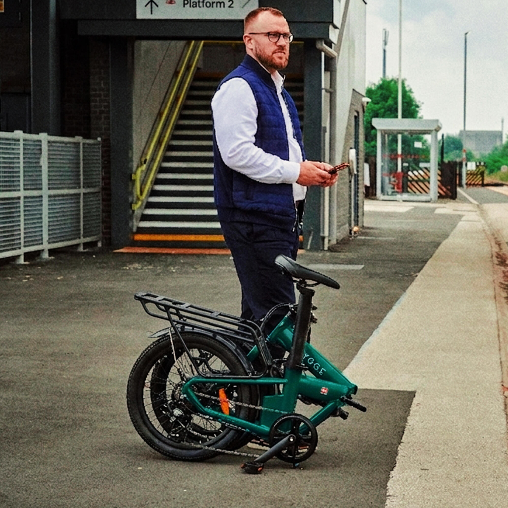 Virum 2026 – Vélo Électrique Ultra-Léger Pliant 36V 10Ah – Vert