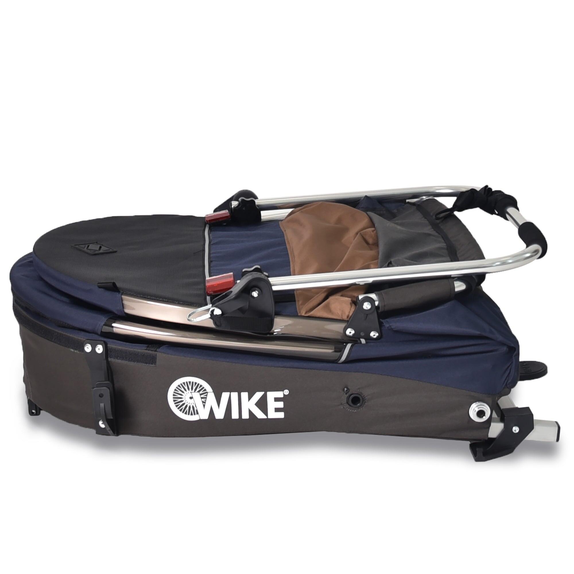Remorque vélo pour enfants WIKE Premium – comprend poussette et kit de jogging