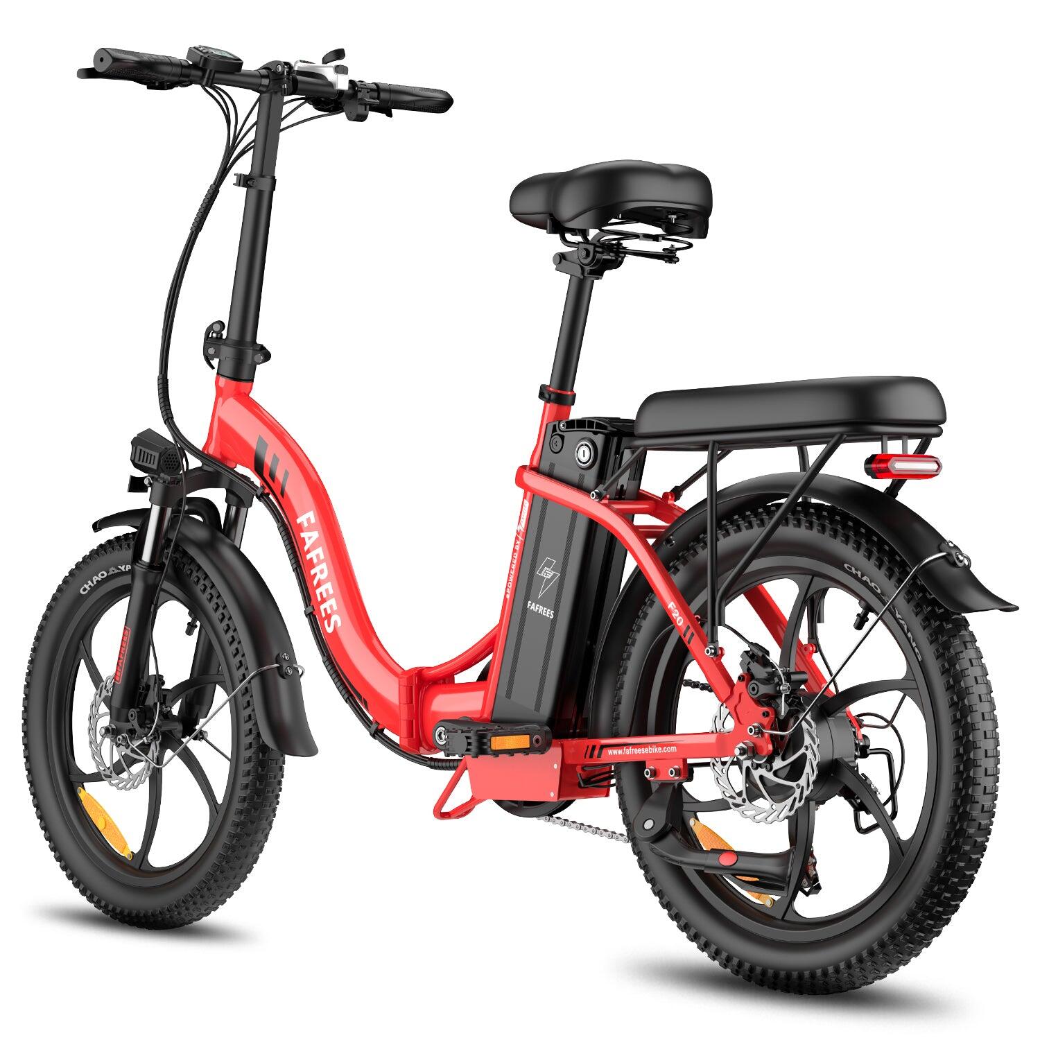 FAFREES F20 Vélo Électrique 250W 36V18Ah 20″ Rouge