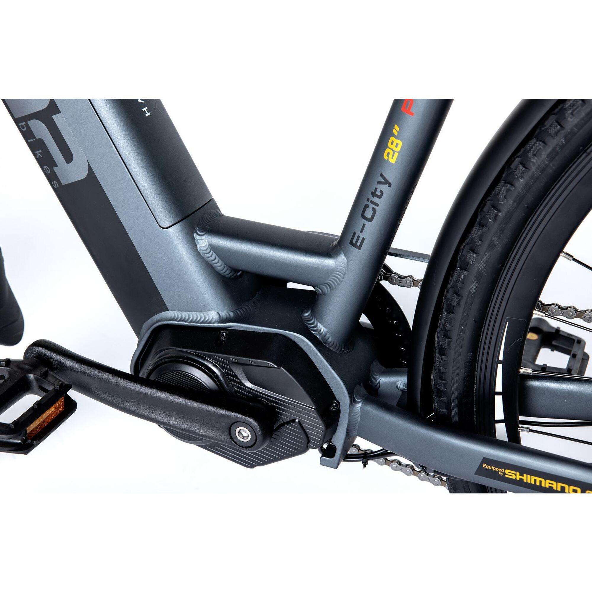Vélo de Ville Electrique Semi Rigide E28PRO – 28″ Moteur Central