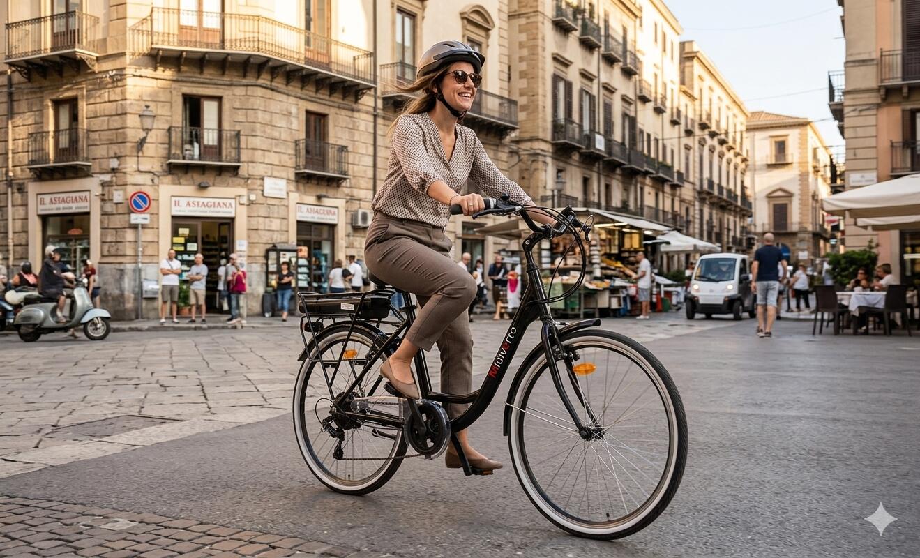 Vélo de ville noir Denver E4000