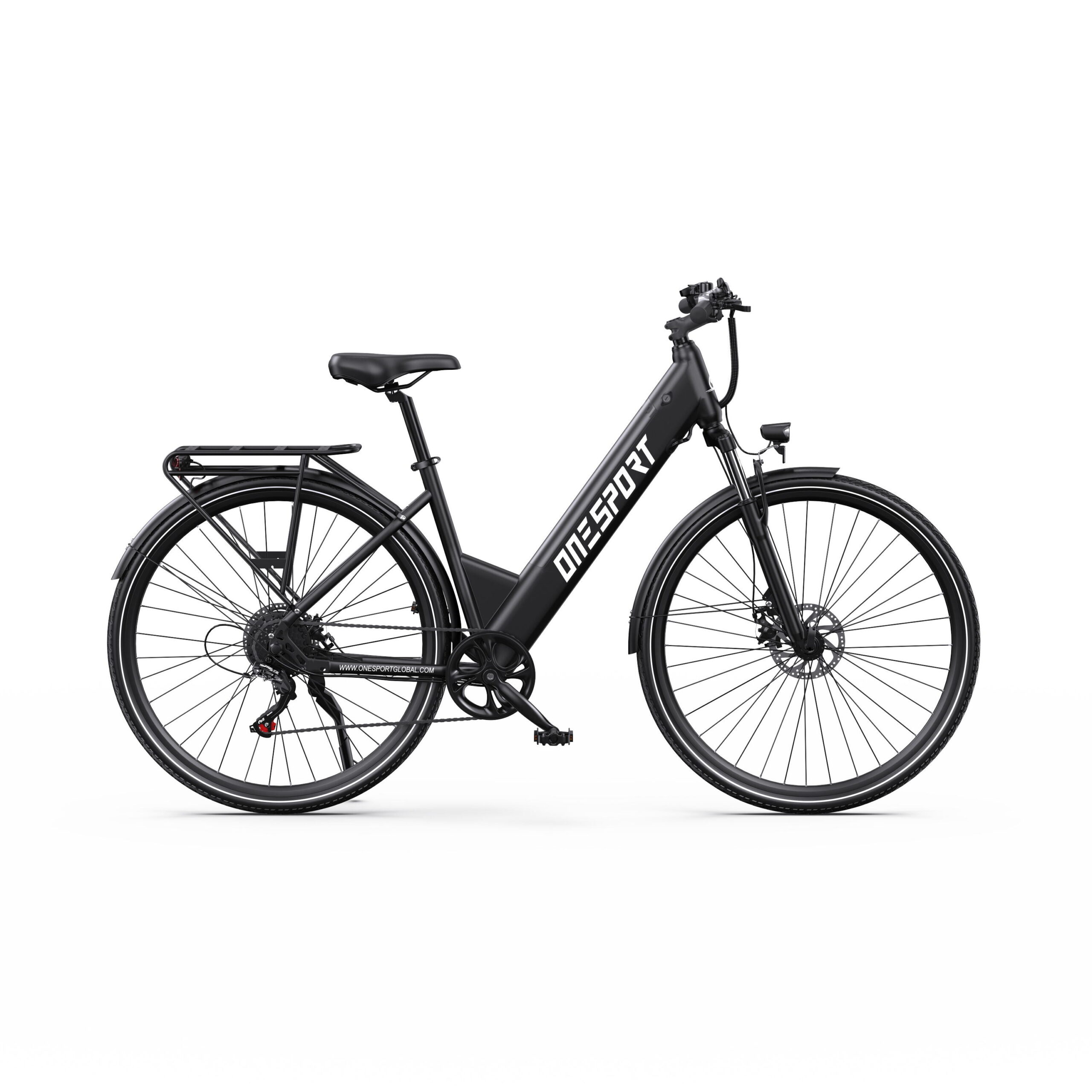 Vélo électrique urbain Onesport OT12, 250 W avec batterie 36 V 13 Ah