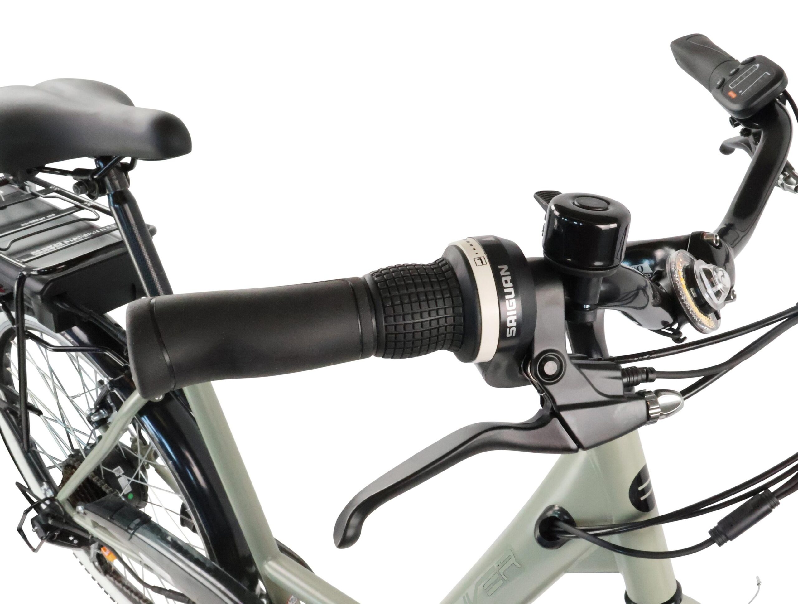 Vélo de ville vert Denver E4000