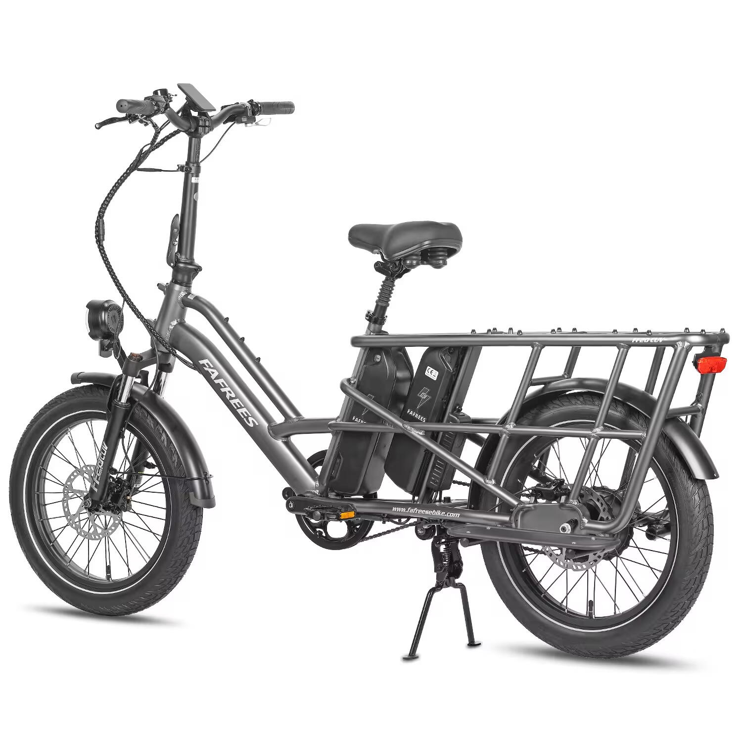 Vélo Cargo FF20 CUV Batteries 2x12Ah 140km Pneus Fat Siège Enfant 200kg