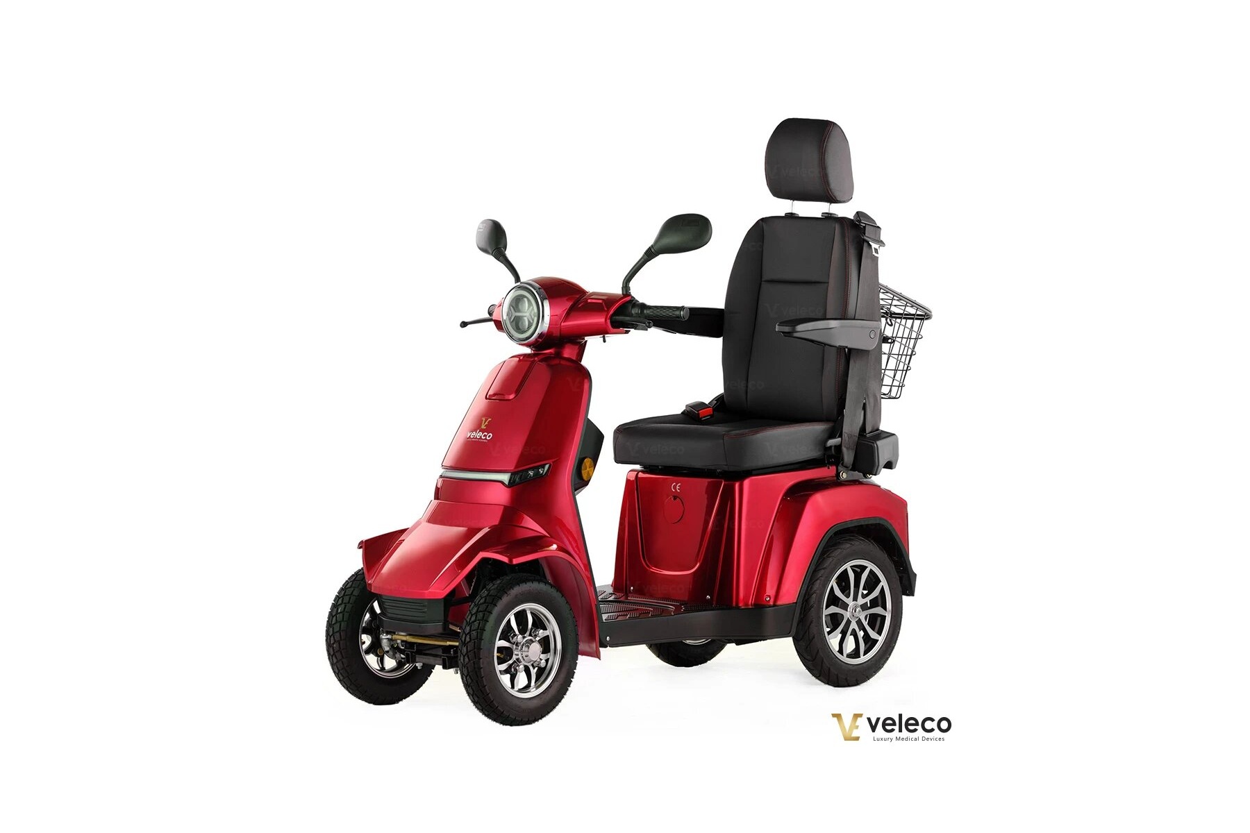 Veleco Gravis scooter pour PMR senior et handicapés avec siège dosseret confortable
